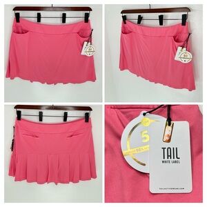 Tail White Label NWT Skort XXL Pink Golf Tennis Skirt‎ UPF 50 Pockets 39x17 $67